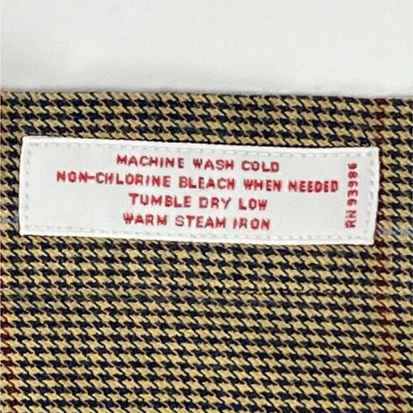 Brooks Brothers Sz Mens M Flannel Long-Sleeve Button-Down Casual Shirt Brown - Picture 4 of 10